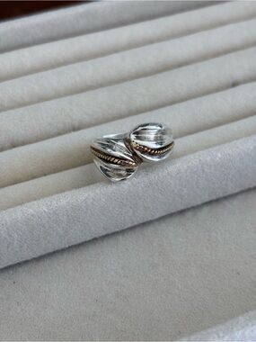 Two-Tone Solid Vintage Mexico Ring